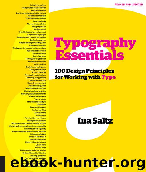 Typography Essentials by Ina Saltz