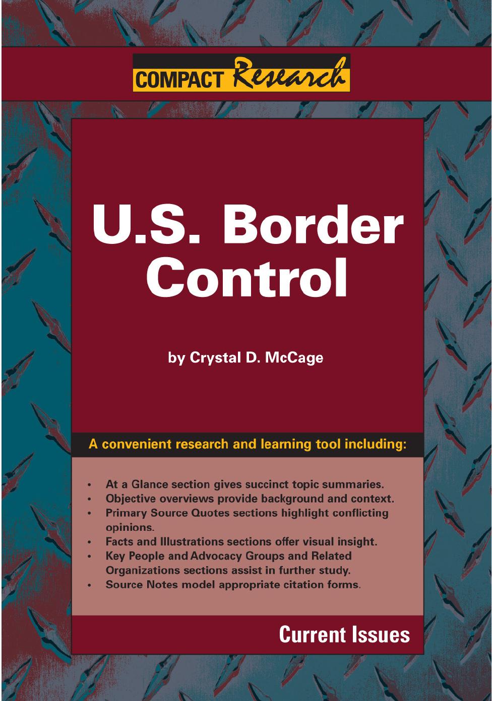 U.S. Border Control by Crystal D. McCage