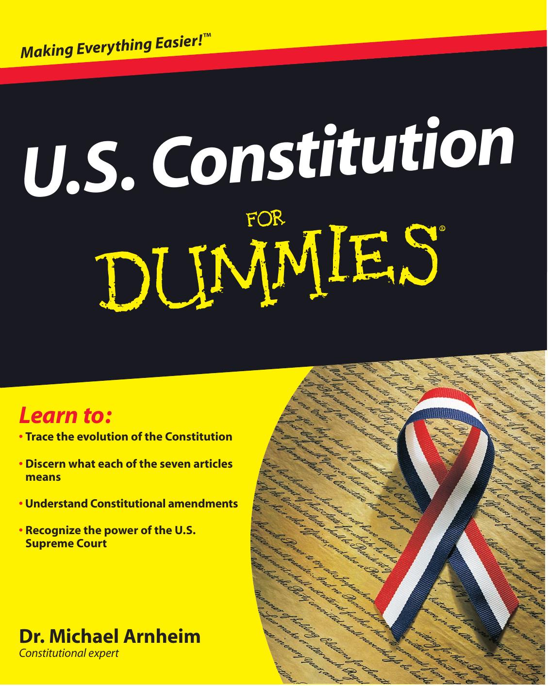 U.S. Constitution for Dummies (ISBN by 0764587803)