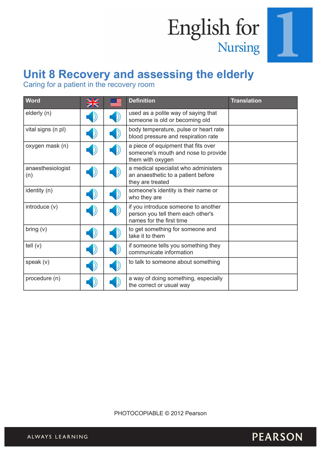 U8 Caring for a patient in the recovery room by Unknown