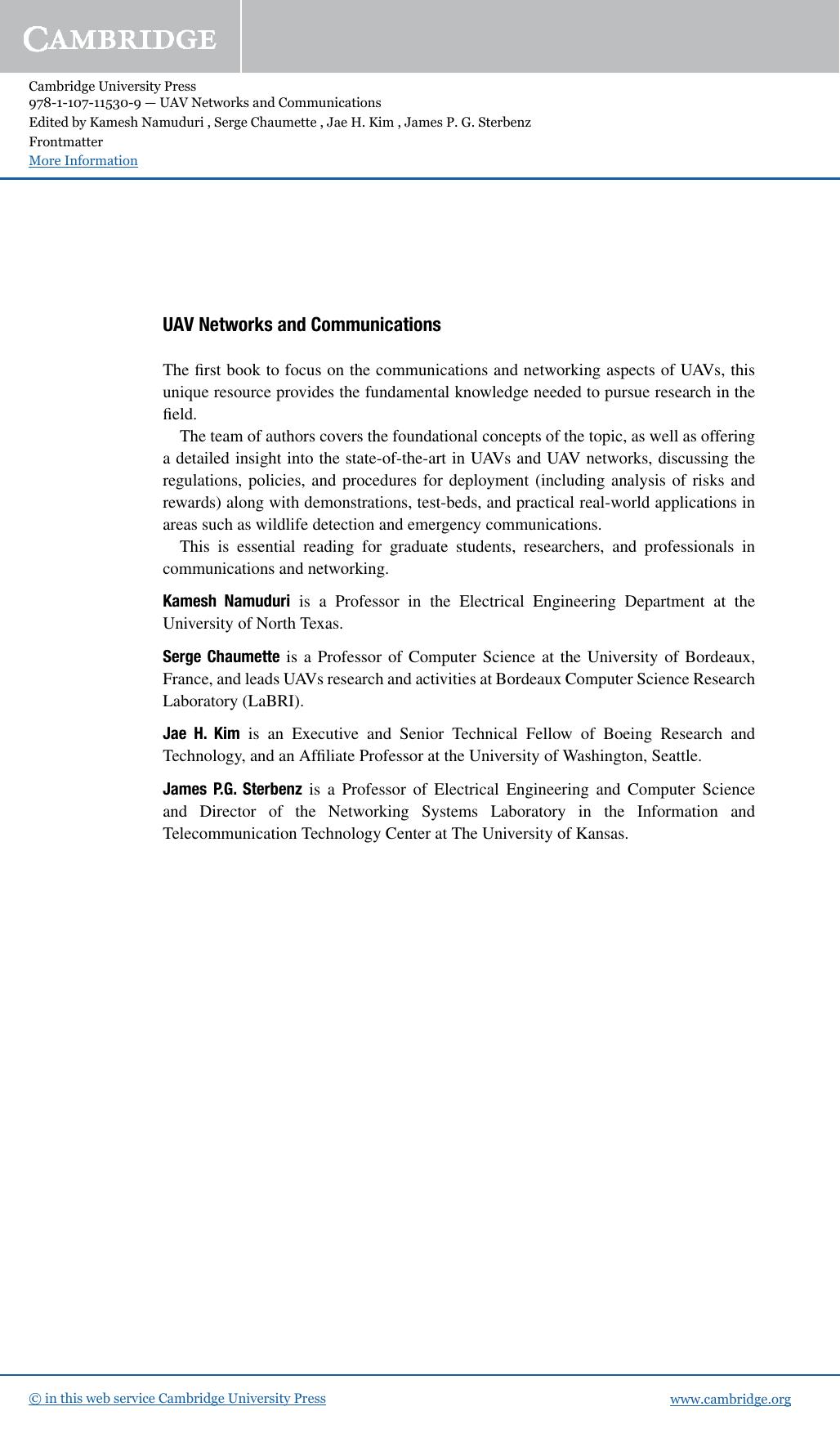 UAV Networks and Communications by Unknown