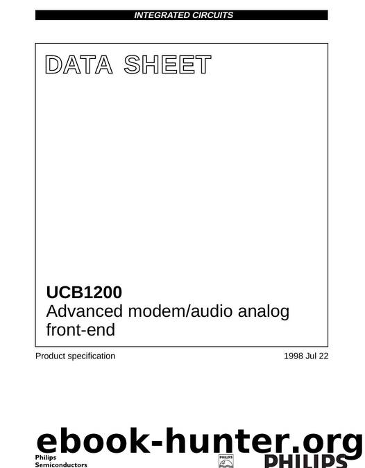 UCB1200 Advanced modemaudio analog front-end by Philips Semiconductors