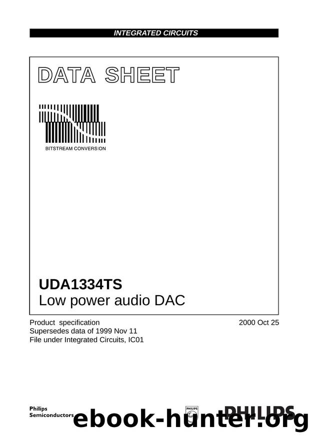 UDA1334TS Low power audio DAC by Philips Semiconductors