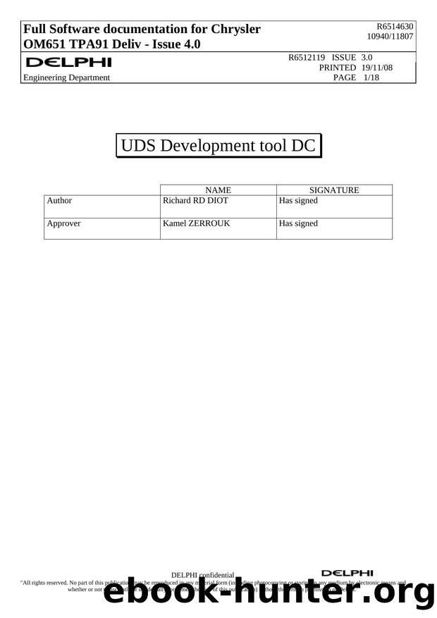 UDS Development tool DC by Richard RD DIOT