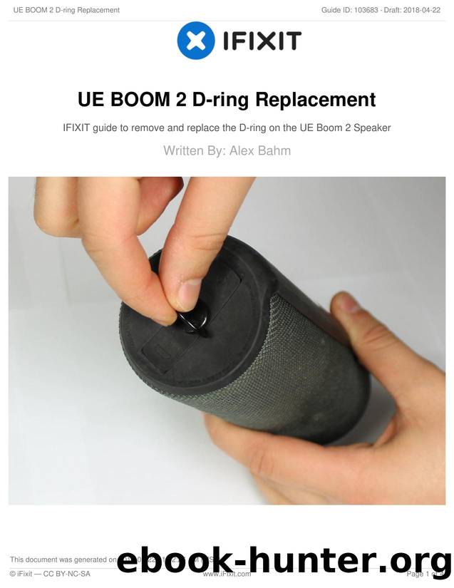 UE BOOM 2 D-ring Replacement by Unknown