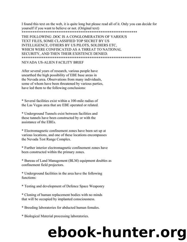 UFO Documents by FBI Top Secret Files