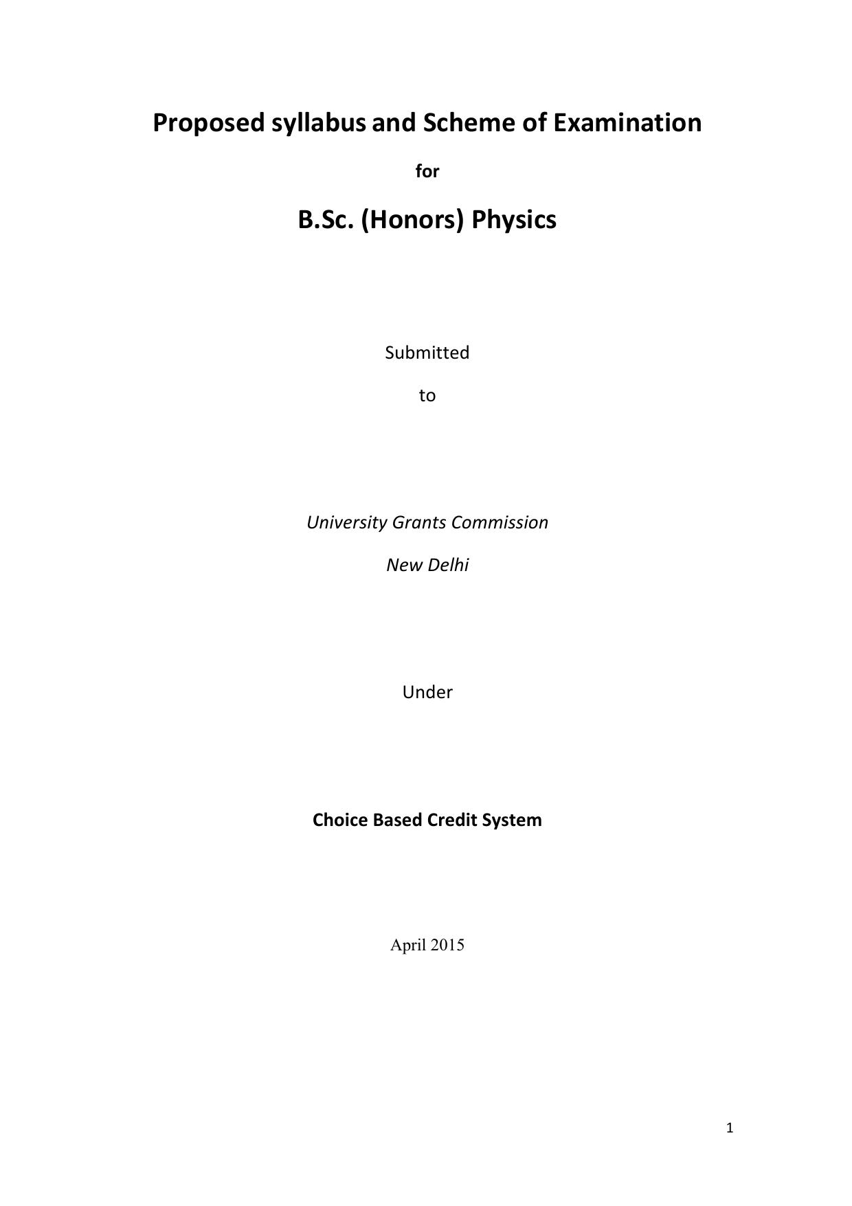 UGC PHYSICS SYLLABUS by UGC