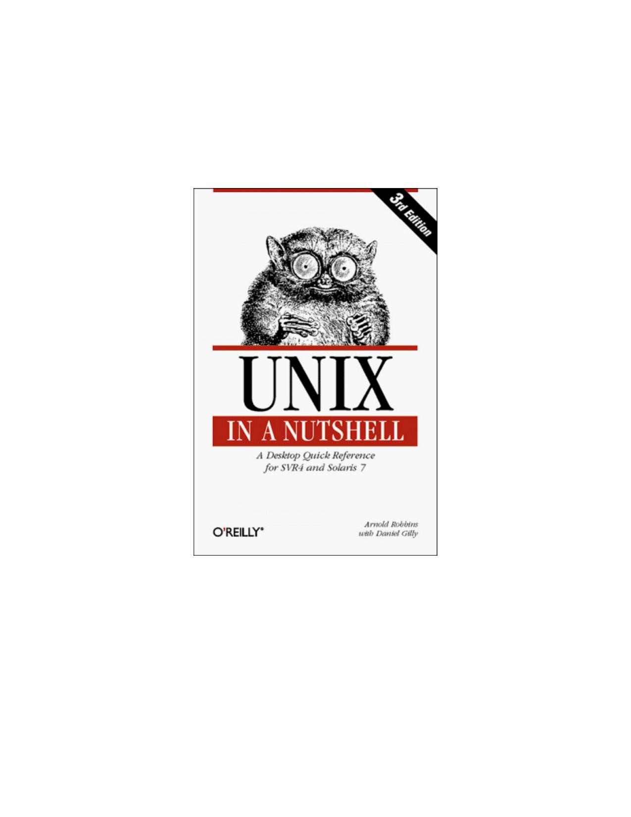 UNIX in a nutshell by Arnold Robbins