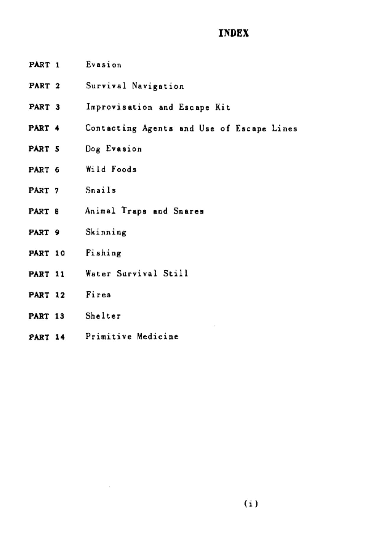 US Army Course by Combat Survival