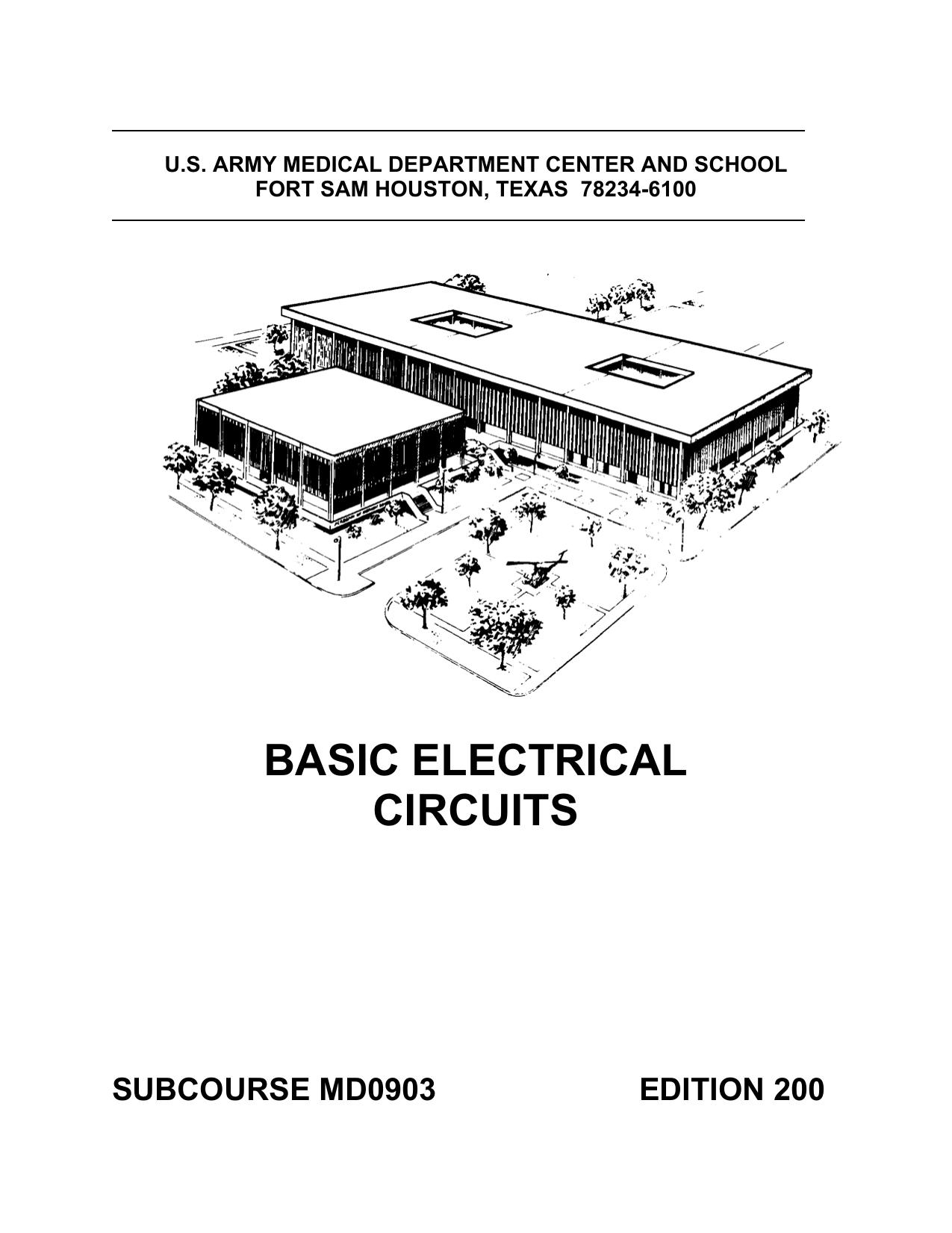 US Army Medical Course - Basic Electrical Circuits by MD0903