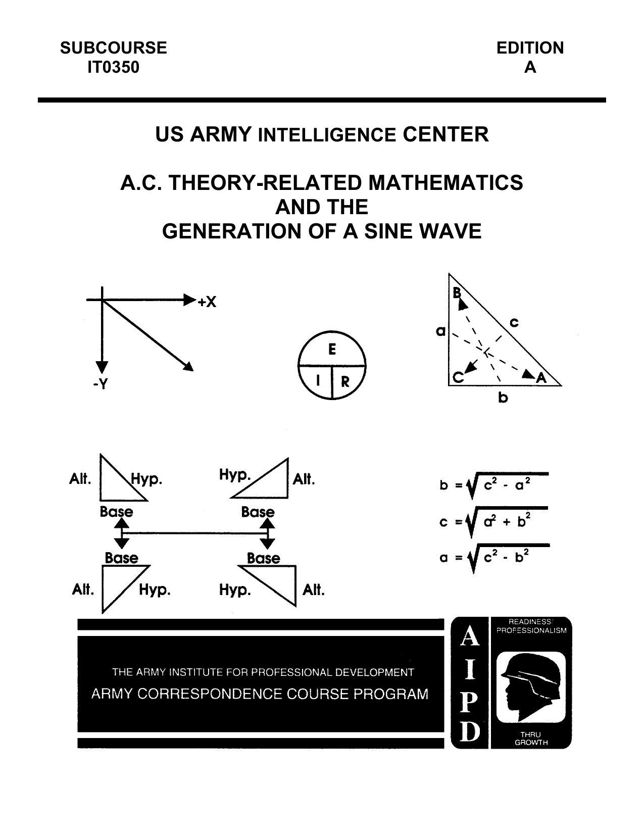US Army electronics course - AC Theory by CSCTCE