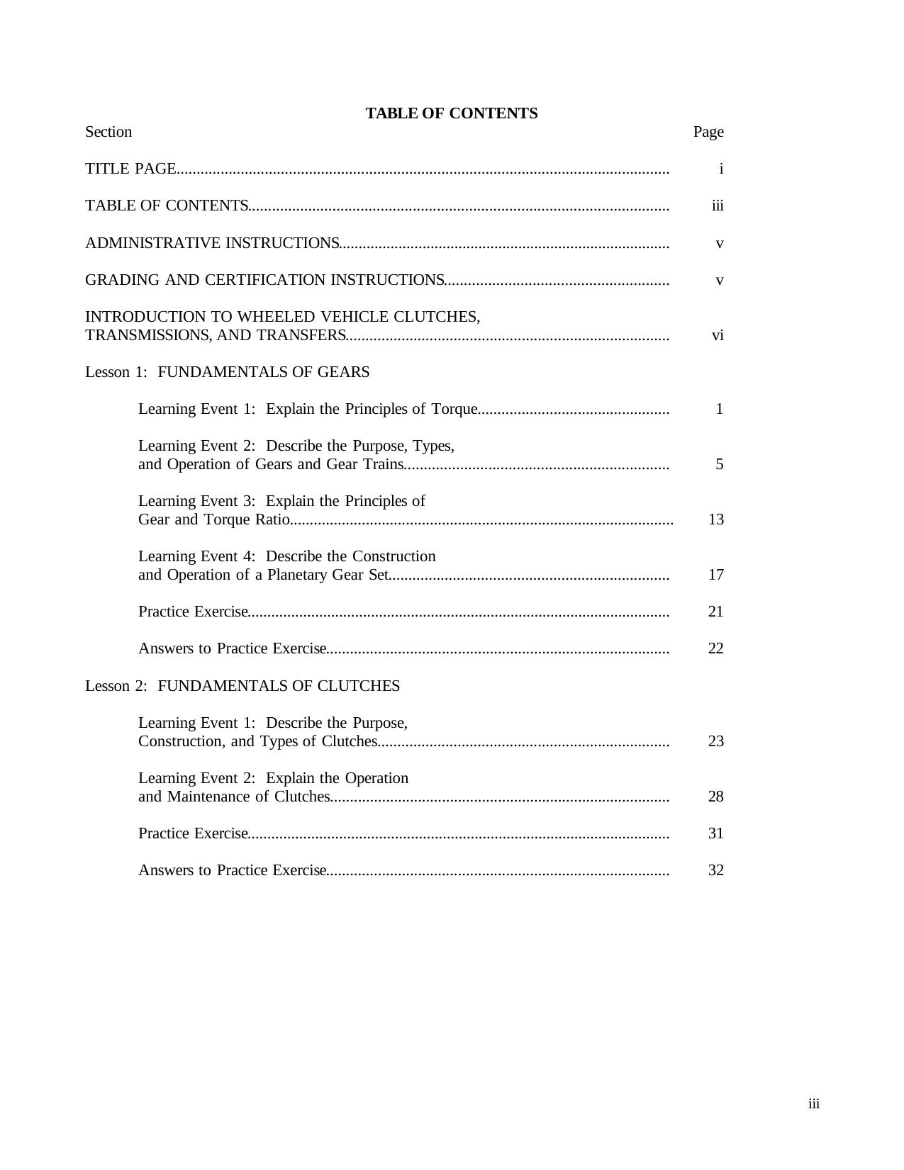 US Army mechanic course by Wheeled Vehicle Clutches Transmissions & Transfers OD1005