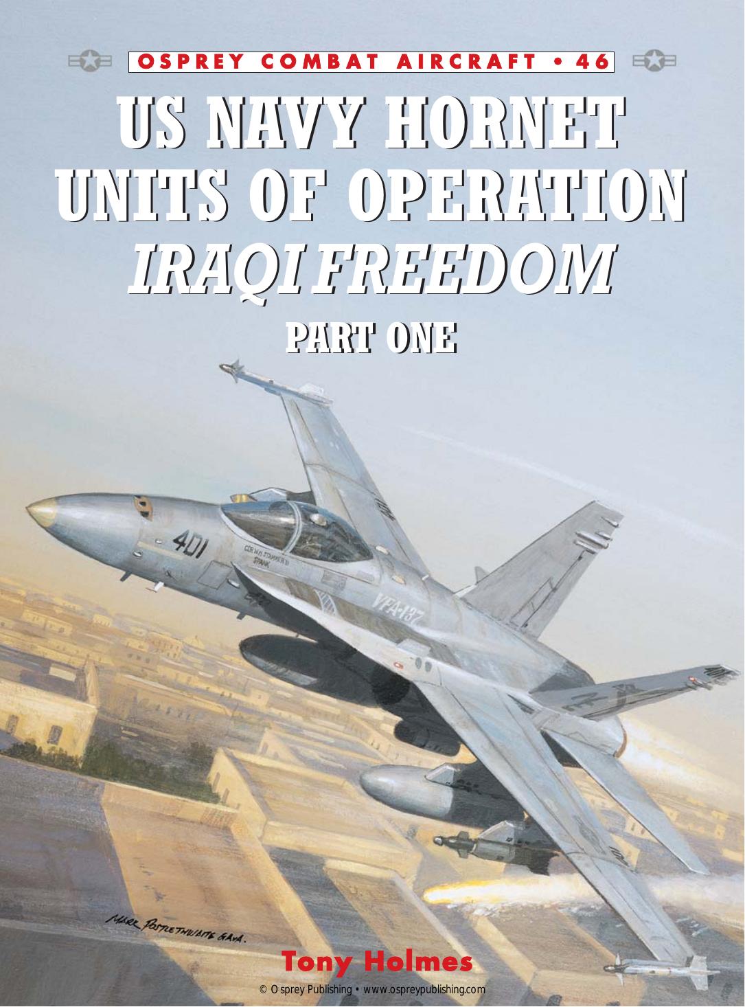 US Navy Hornet Units of Operation Iraqi Freedom (Part 1) (Osprey Combat Aircraft 46) by Unknow