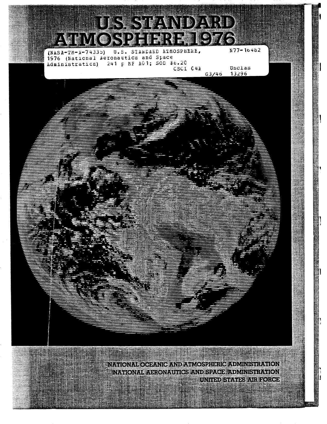 US standard atmosphere 76 by Dubin M. Hull A.R. Champion K.S.W. (eds.)