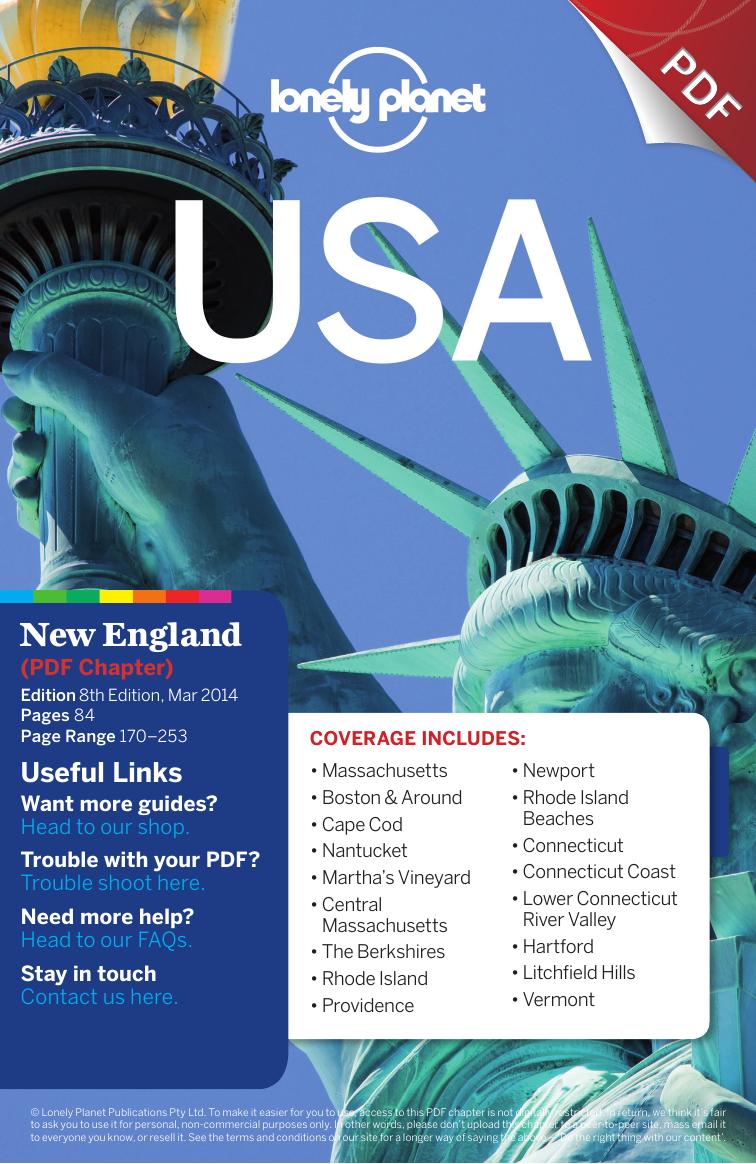 USA 8 - New England by Lonely Planet