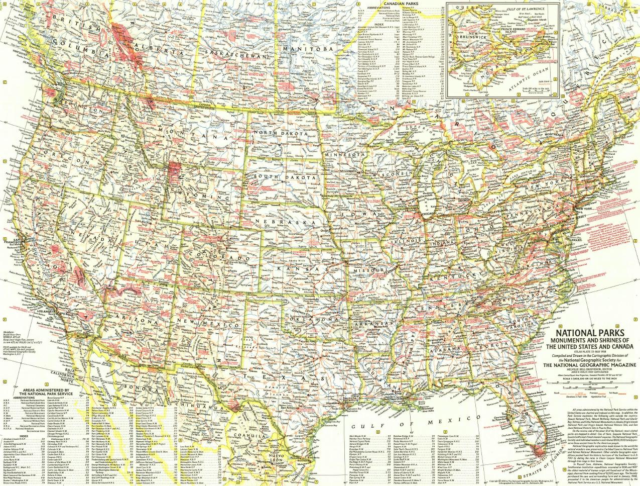 USA by National Parks & Historic Sites