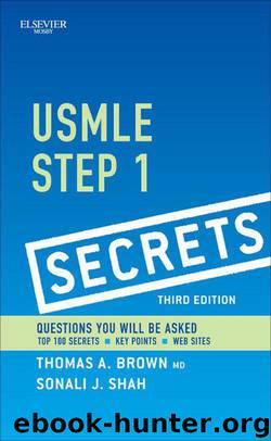 USMLE Step 1 Secrets by Brown Thomas A. & Shah Sonali