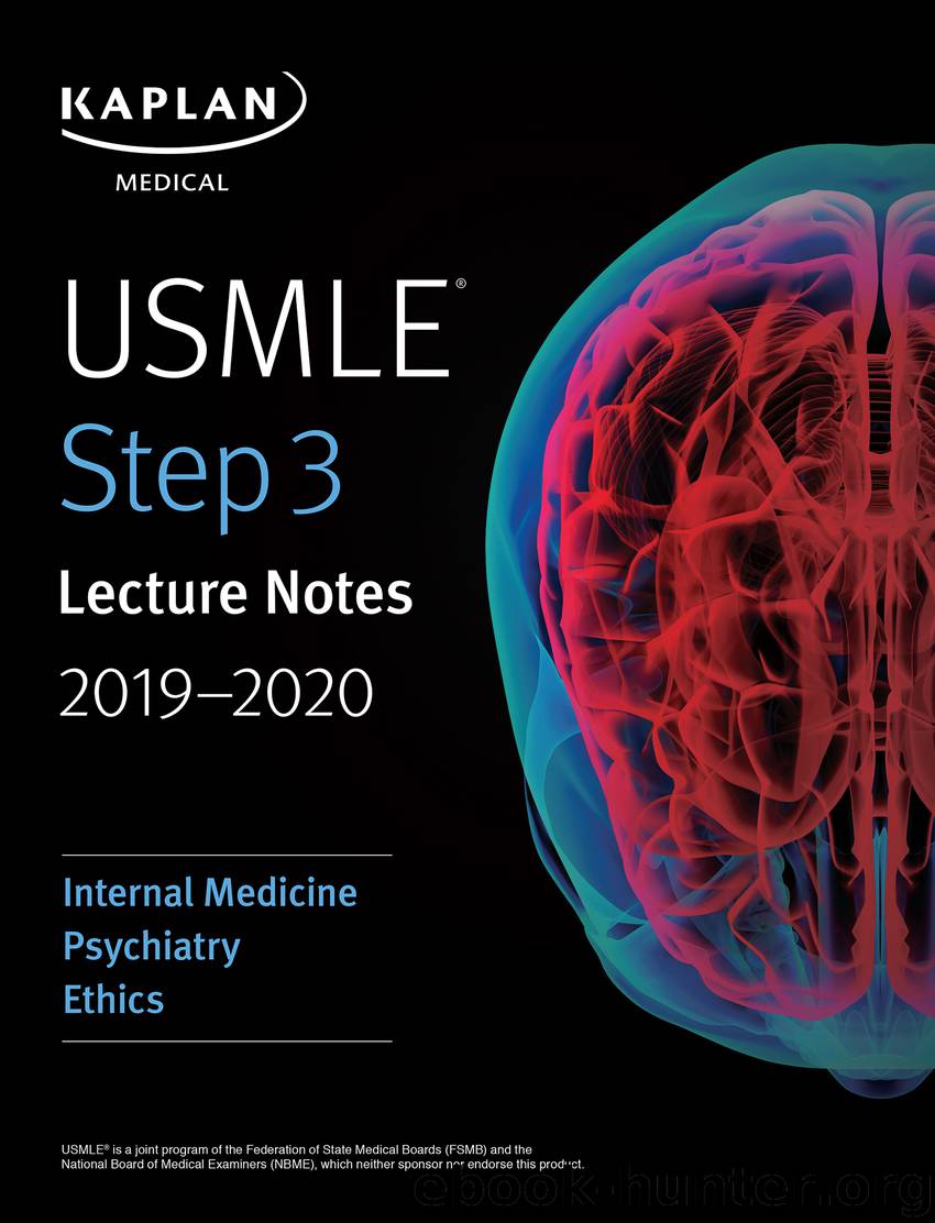 USMLE Step 3 Lecture Notes 2019-2020 by Kaplan Medical