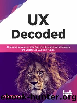 UX Decoded: Think and Implement User-Centered Research Methodologies, and Expert-Led UX Best Practices by Dushyant Kanungo