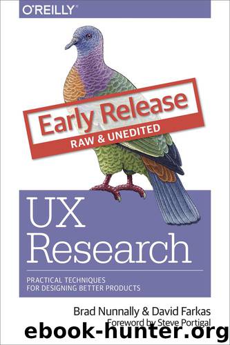 UX Research by Brad Nunnally
