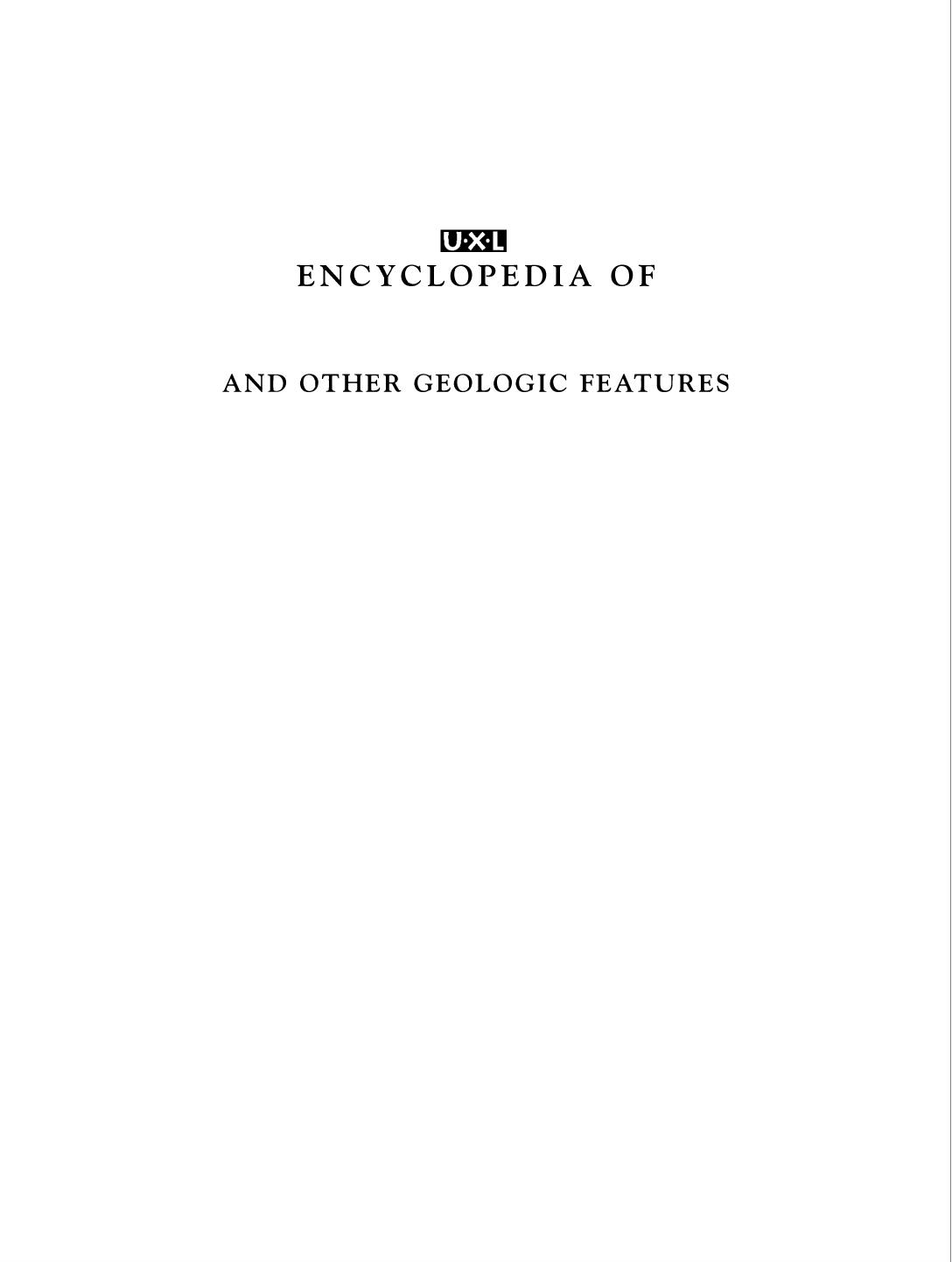 UXL Encyclopedia of Landforms by Rob Nagel