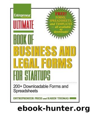 Ultimate Book of Business and Legal Forms for Startups by Entrepreneur Press