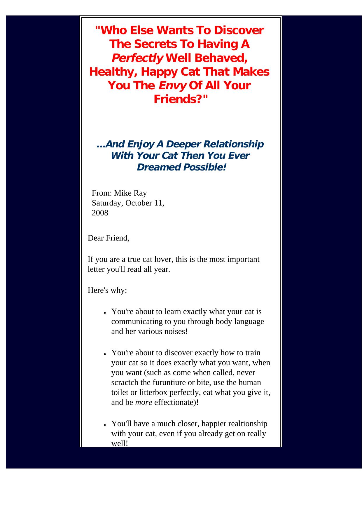 Ultimate Cat Secrets -New- by Best of Kuszter's Collection