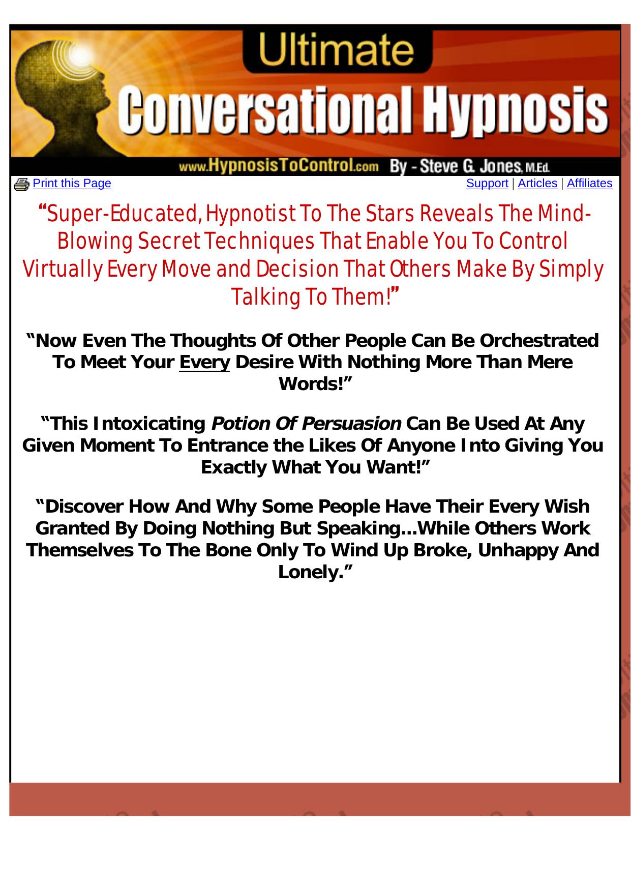 Ultimate Conversational Hypnosis. by Best of Kuszter's Collection