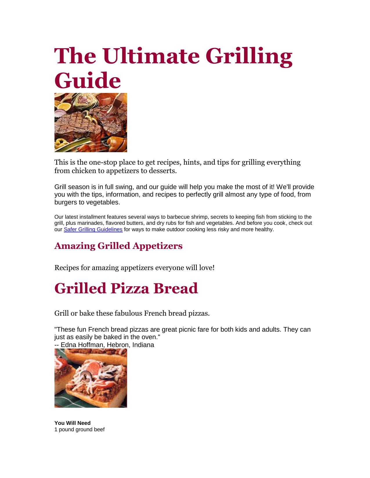 Ultimate Grilling Guide (no TOC) by Cookbooks