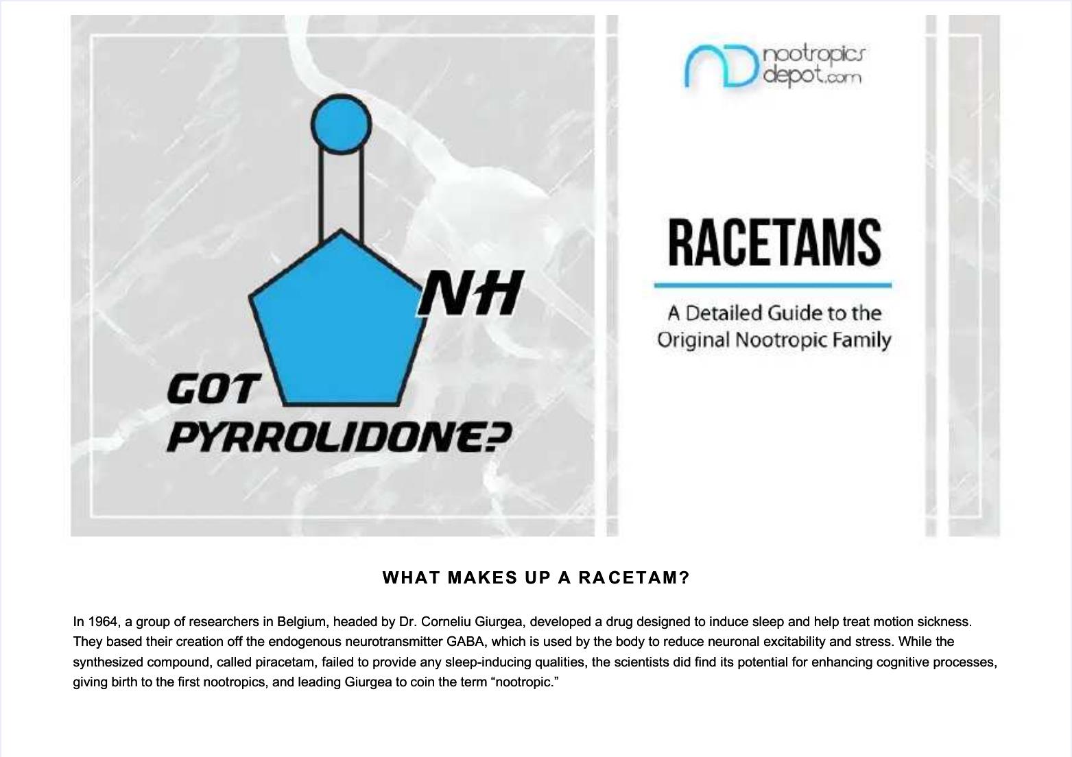Ultimate Guide to Nootropics part 2. Racetams by Nootropics Depot