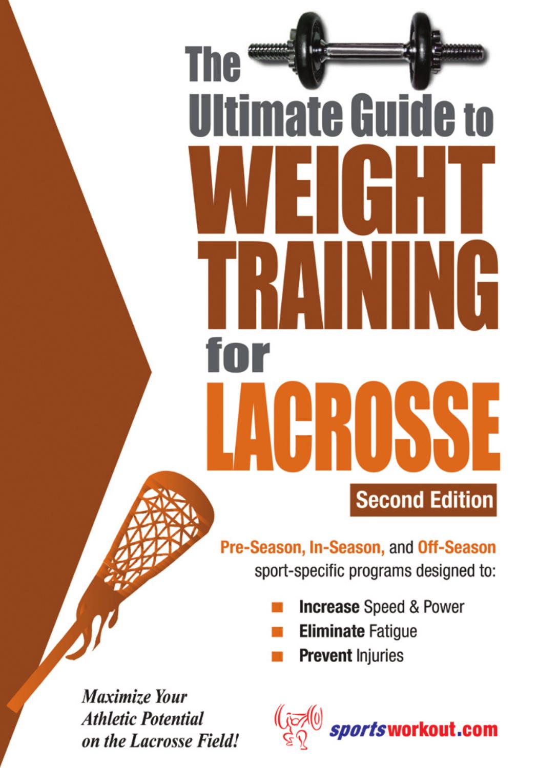 Ultimate Guide to Weight Training for Lacrosse by Rob Price