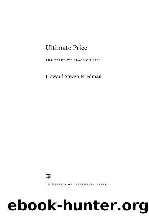 Ultimate Price by Howard Steven Friedman