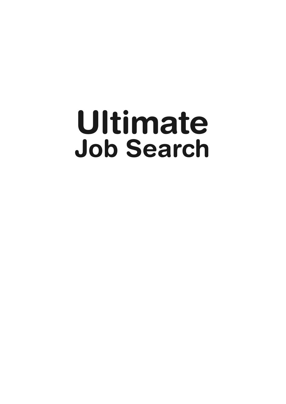 Ultimate job search.indb by Ian Laing