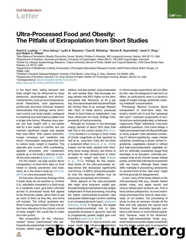 Ultra-Processed Food and Obesity: The Pitfalls of Extrapolation from Short Studies by unknow