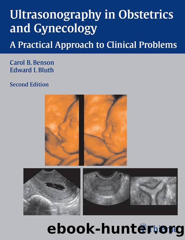 Ultrasonography in Obstetrics and Gynecology by Benson Carol Bluth Edward
