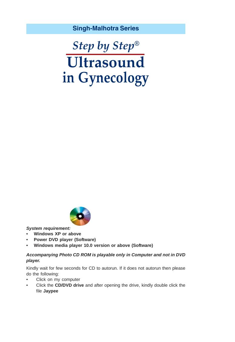 Ultrasound in Gynecology (Step by Step) by Singh Kuldeep