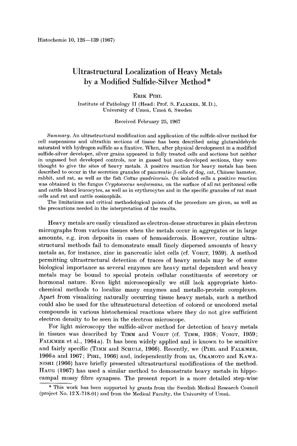 Ultrastructural localization of heavy metals by a modified sulfide-silver method by Unknown