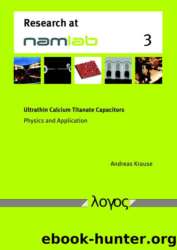Ultrathin Calcium Titanate Capacitors : Physics and Application by Andreas Krause