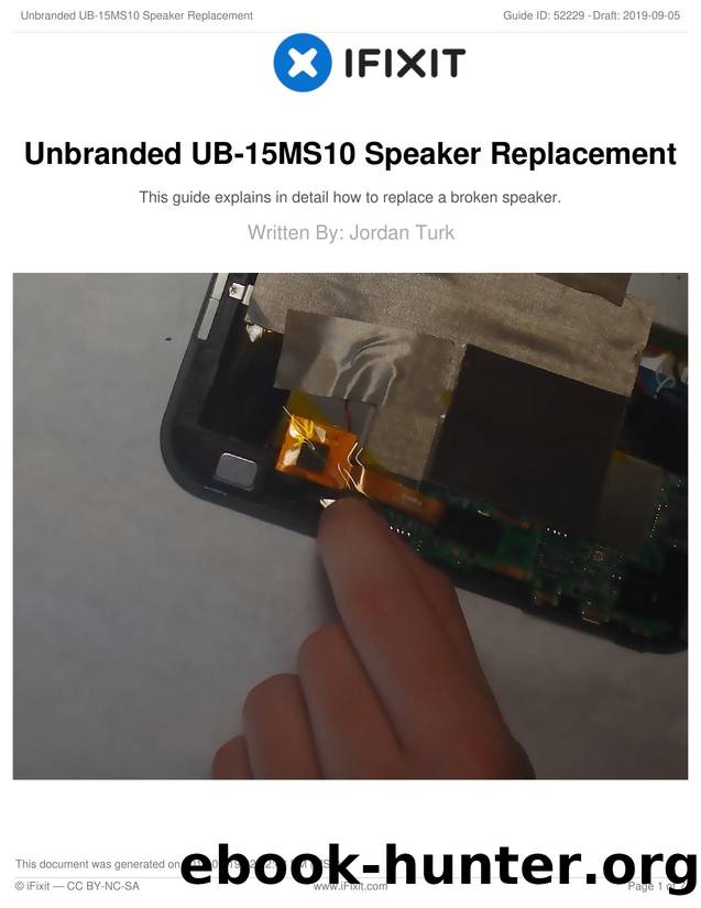 Unbranded UB-15MS10 Speaker Replacement by Unknown