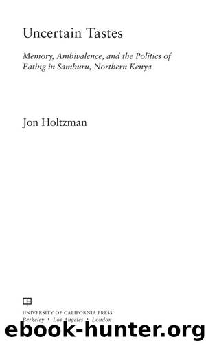 Uncertain Tastes by Jon Holtzman