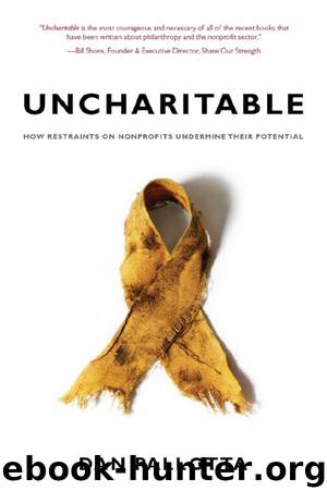 Uncharitable by Dan Pallotta