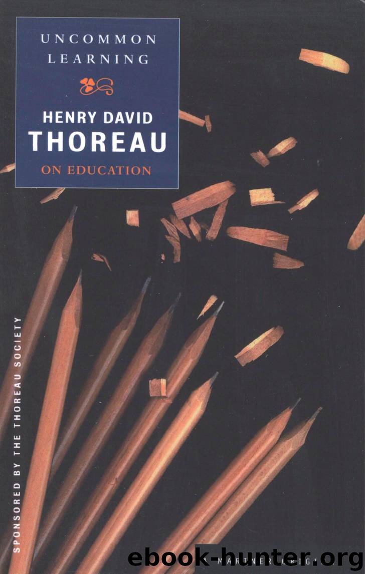 Uncommon Learning by Henry David Thoreau