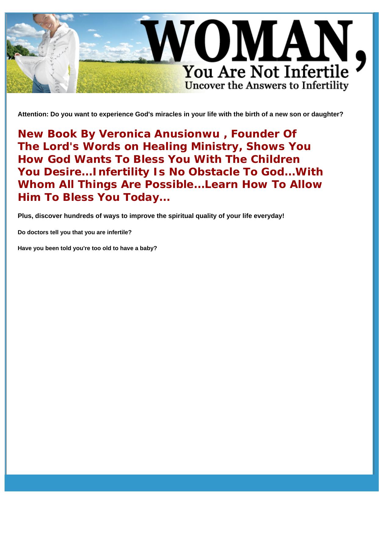 Uncover The Answers To Infertility. by Best of Kuszter's Collection