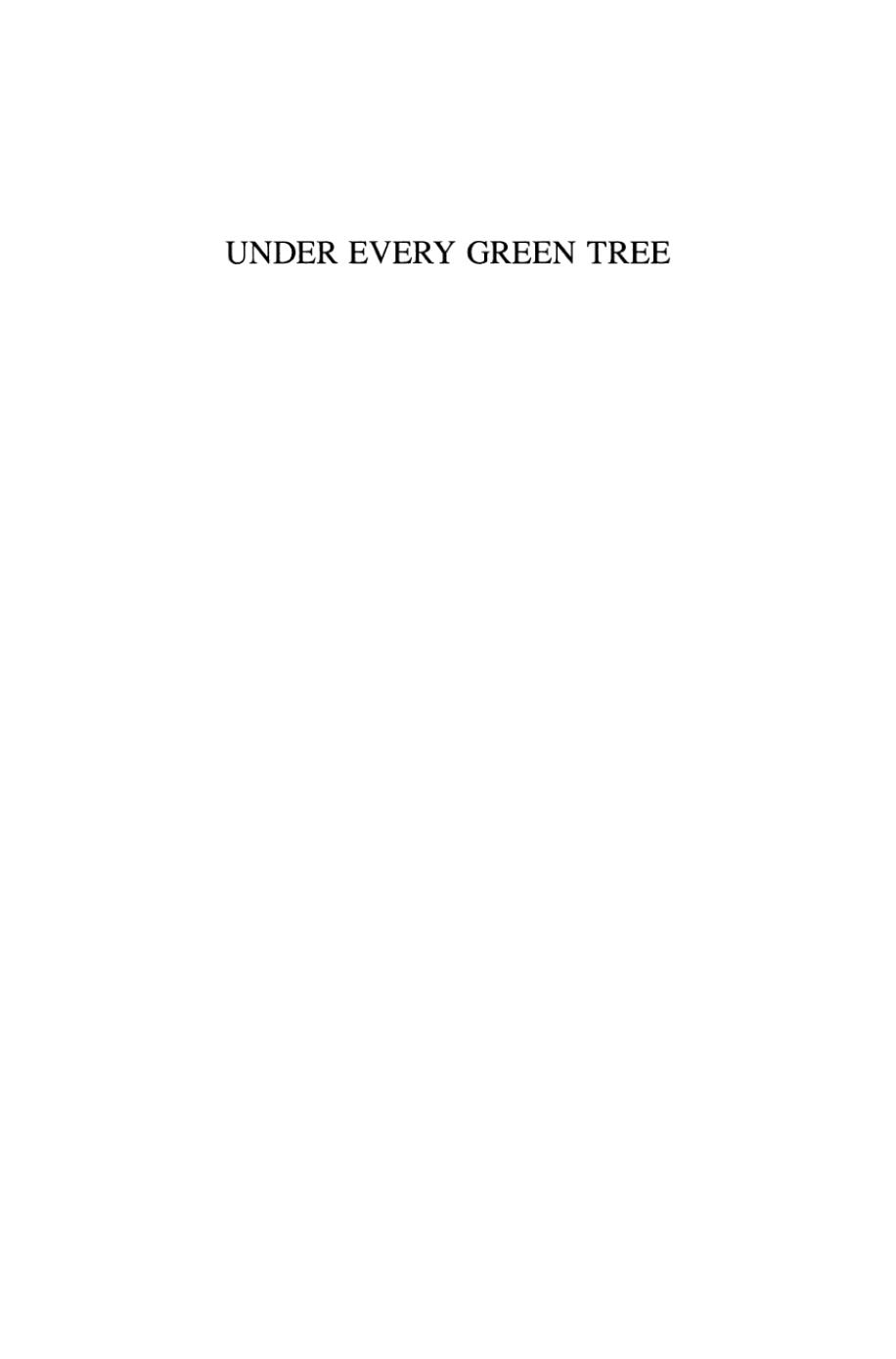 Under Every Green Tree: Popular Religion in Sixth-century Judah by Susan Ackerman