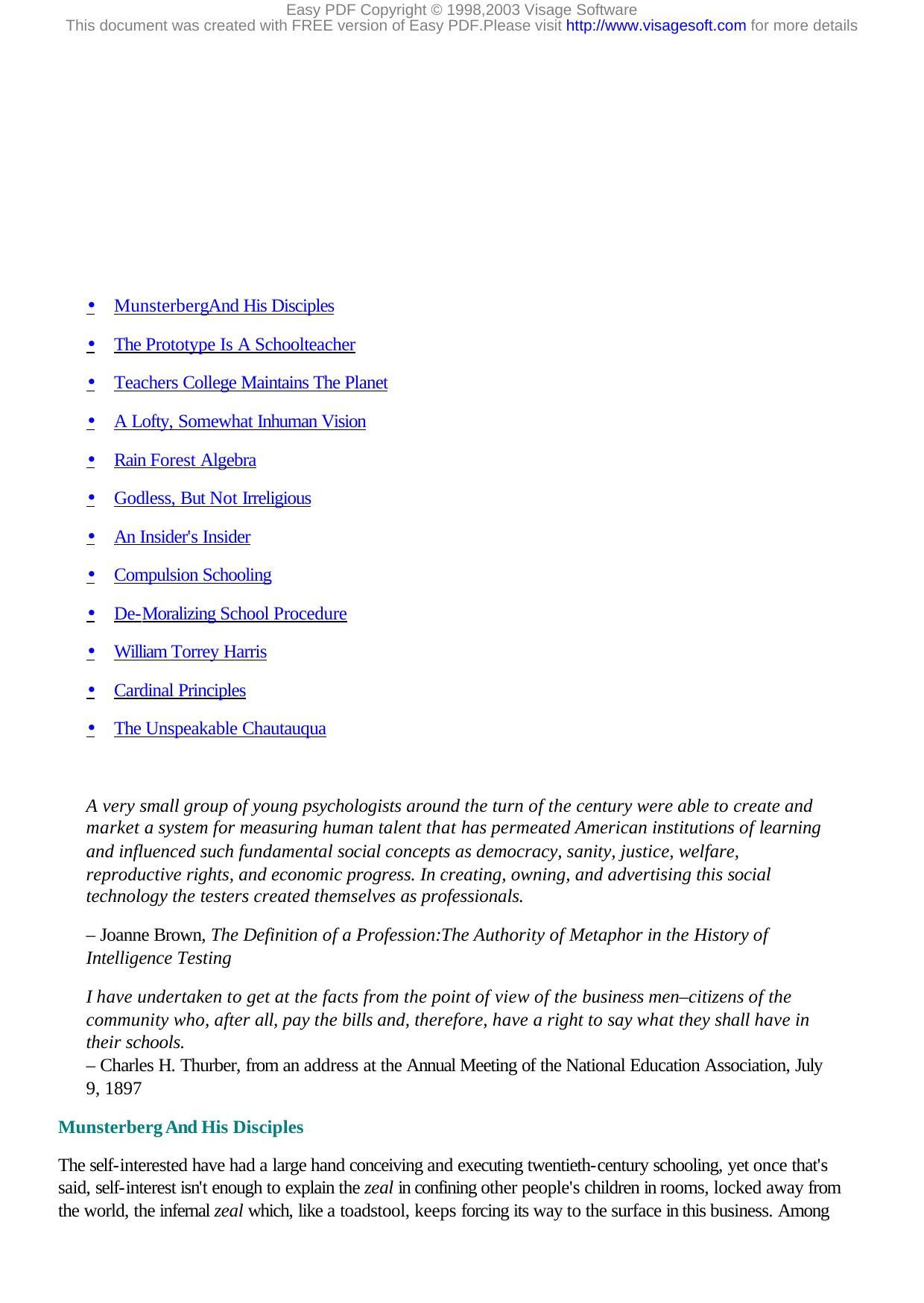 Underground History of American Education - 05 by visagesoft FREE EasyPDF