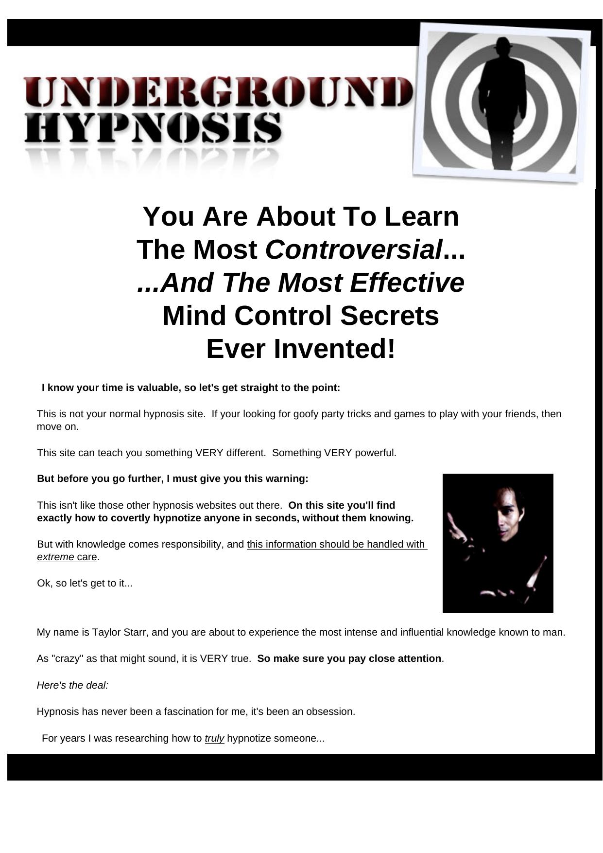 Underground Hypnosis Course. by Best of Kuszter's Collection