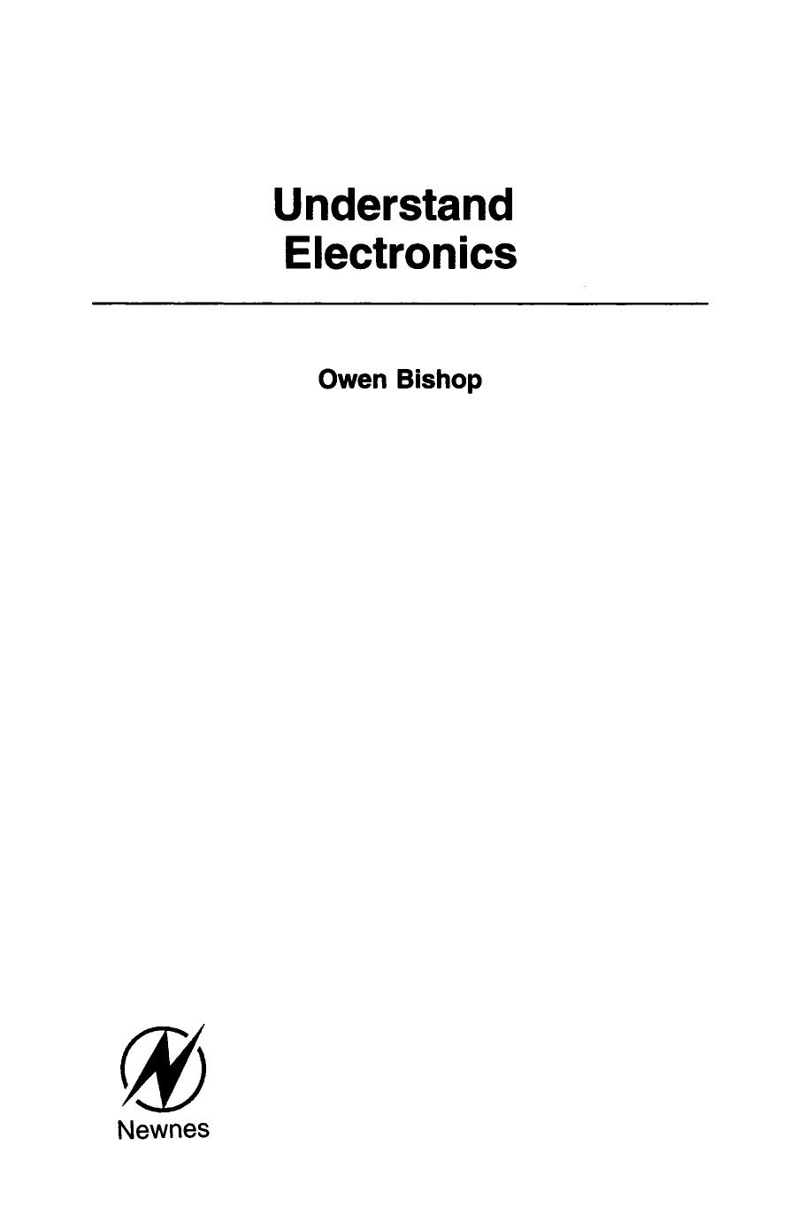 Understand Electronics by Owen Bishop (Auth.)