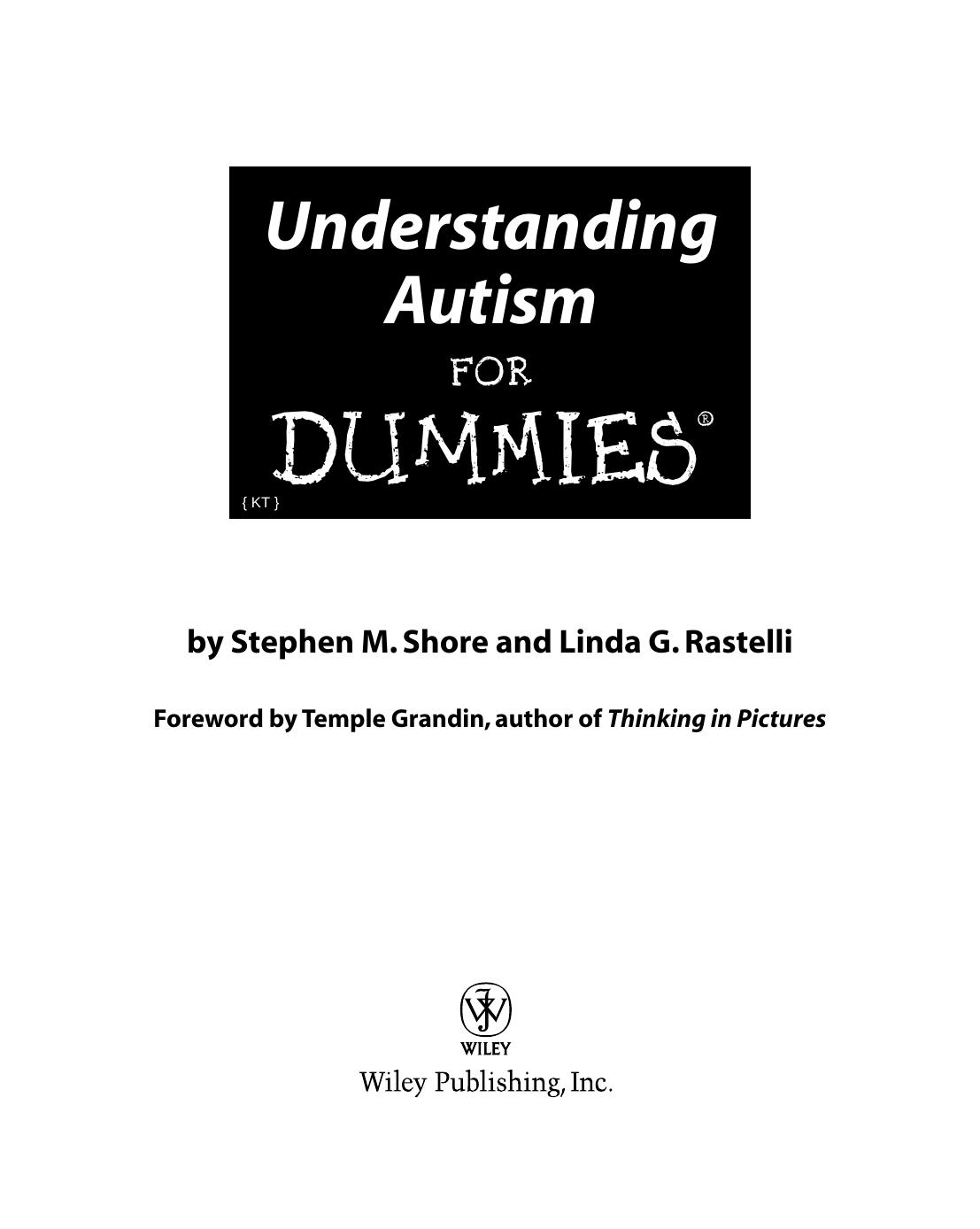 Understanding Autism for Dummies { KT } by Unknown