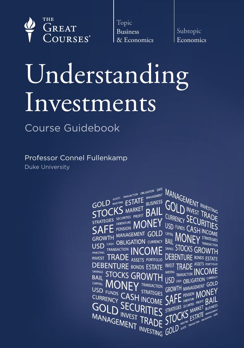 Understanding Investments by Connel Fullenkamp