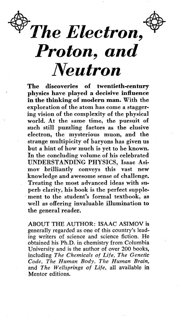 Understanding Physics 3 Electron Proton Neutron by Unknown